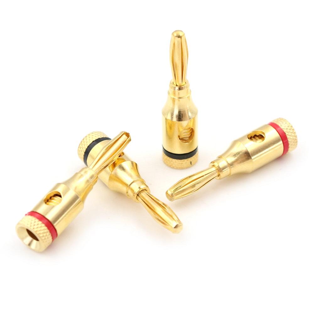 Combo 5 Cặp jack cắm loa, jack bắp chuối loại tốt ( 1 jack đỏ + 1 jack đen )