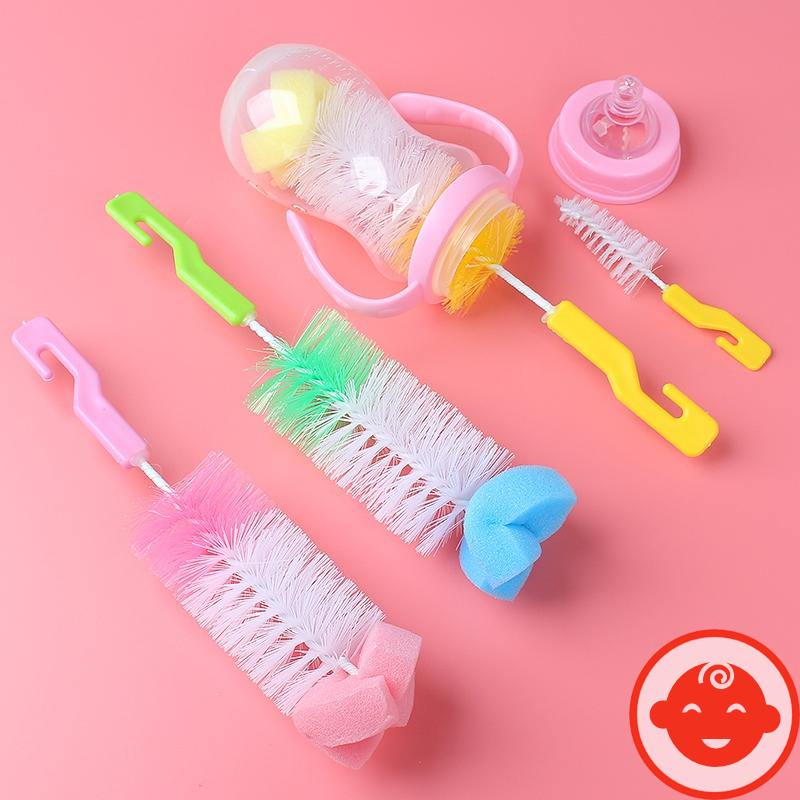 Cọ rửa bình sữa cho bé 2 chi tiết đa năng vệ sinh bình núm ty