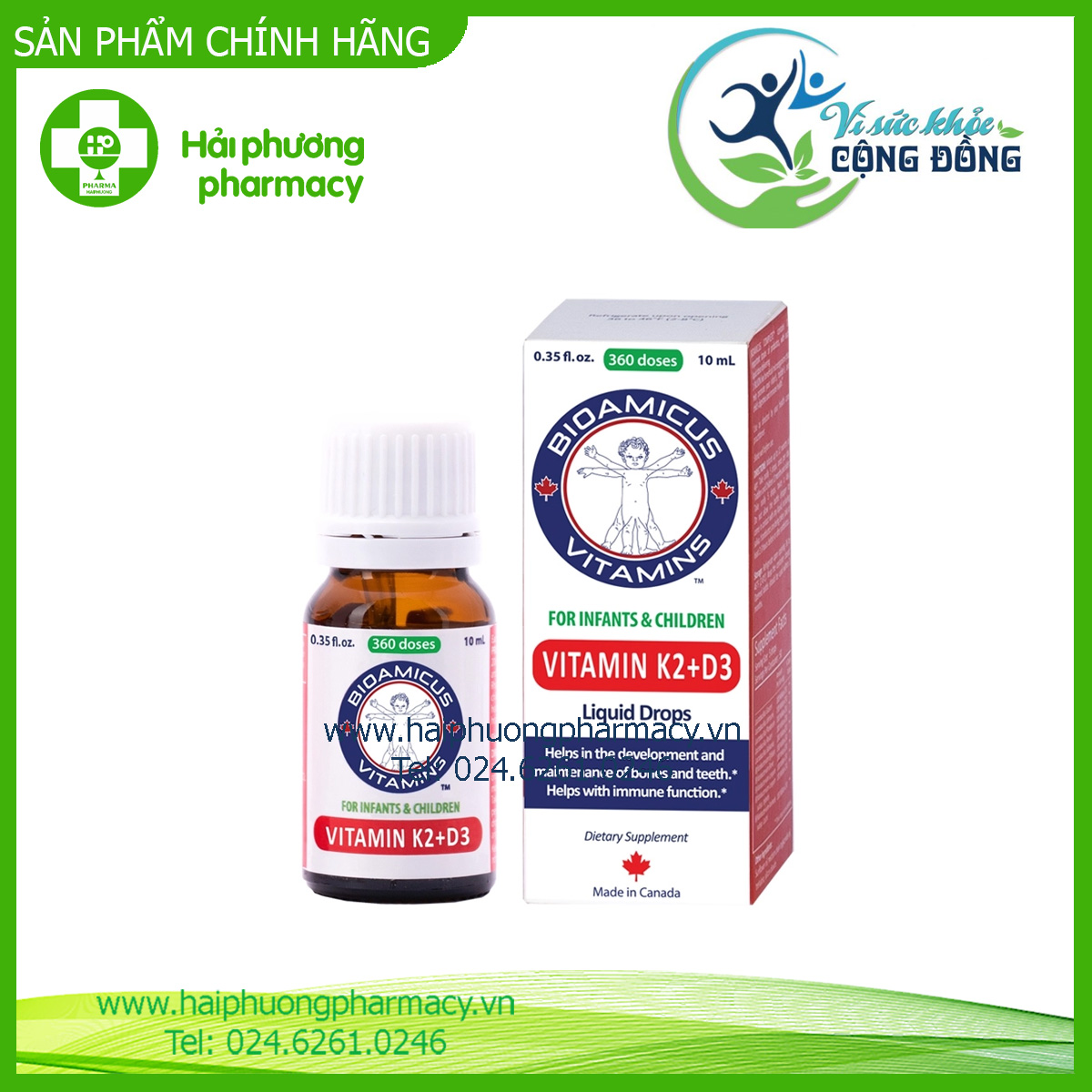 Bioamicus vitamin d3k2-mk7 10ml