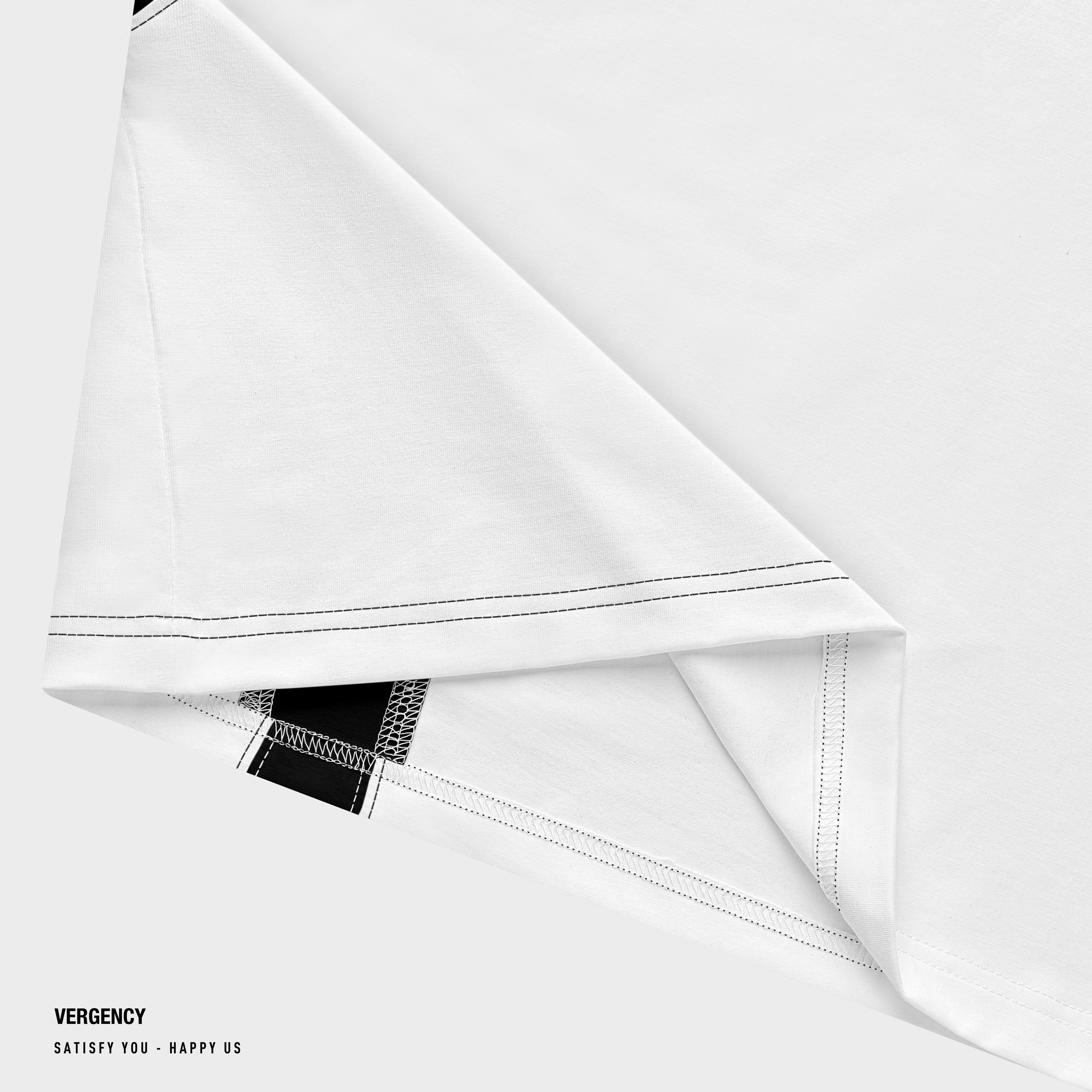 [lazsohot1 -20% đơn 99K] Áo thun Vergency nam nữ 010 BlokeCore/ Gray, white
