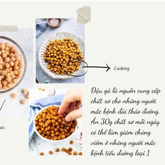 500gr Đậu gà hữu cơ Mỹ không biến đổi gen