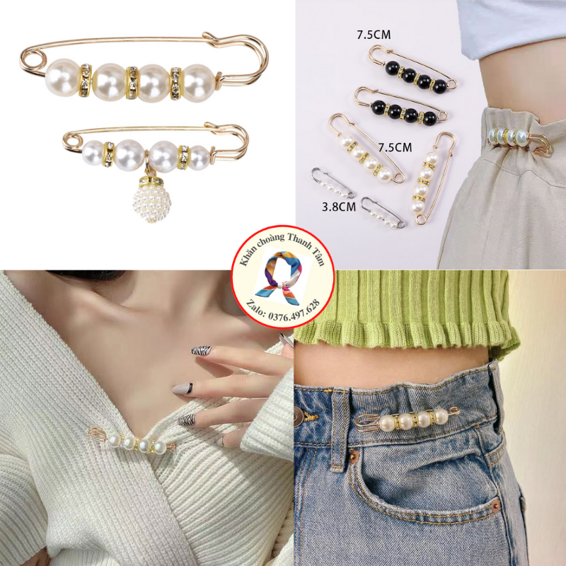 BÁO GIÁ GIÀY TÂY KIM THÀNH | Shopee Lazada Sendo Tiki mới nhất 36 Kim tây Kim băng đính hạt- Gim cài thắt lưng/váy/cổ áo đa năng