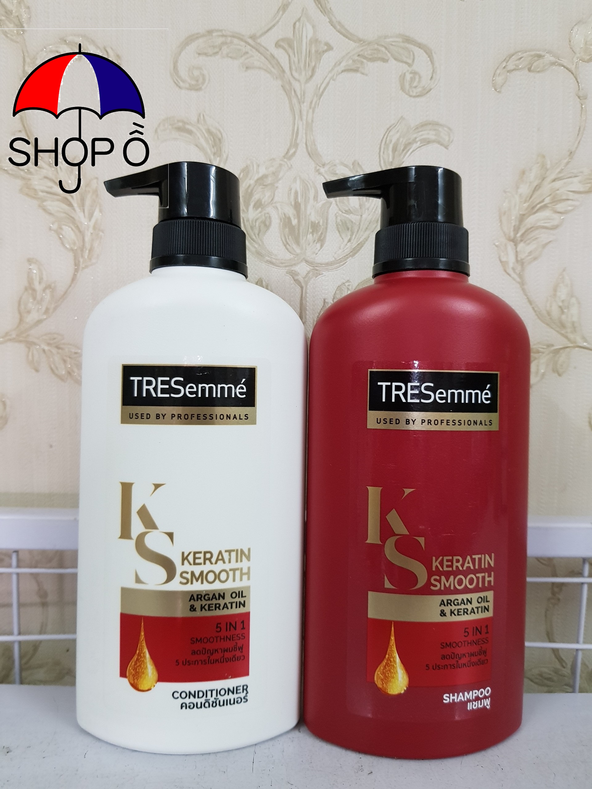 [HCM]Cặp Dầu Gội và dầu Xả Tresemme Keratin Smooth 450ml