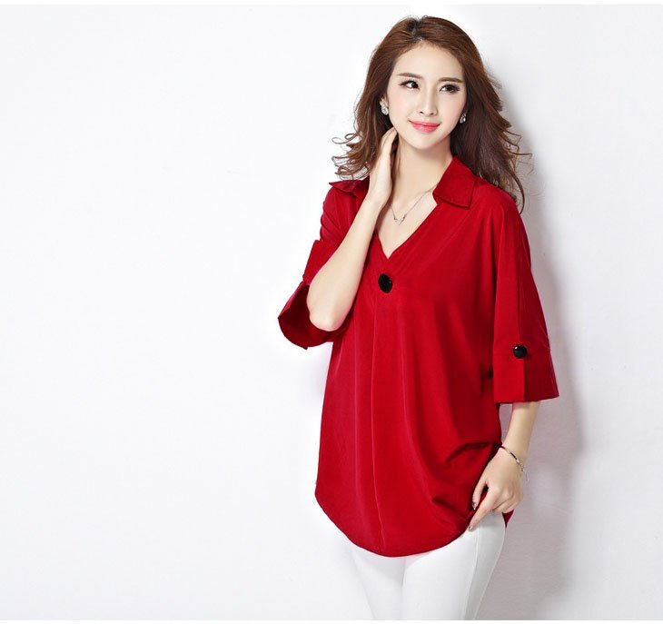 ÁO SƠ MI FORM RỘNG PHỐI NÚT A52300