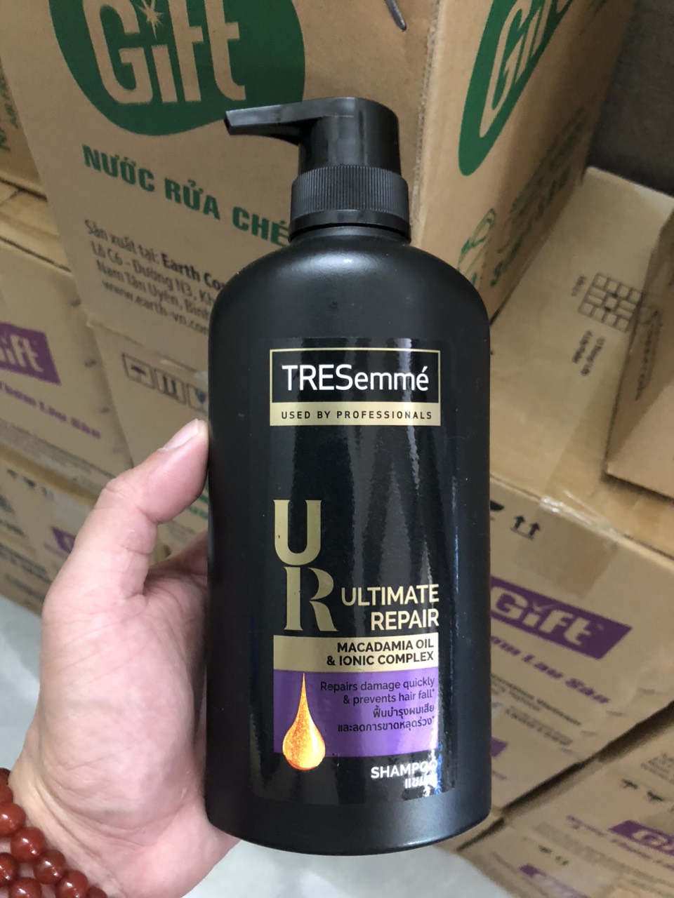 Dầu Gội TRESemme KERATIN SMOOTH Đỏ Thái Lan 400ml