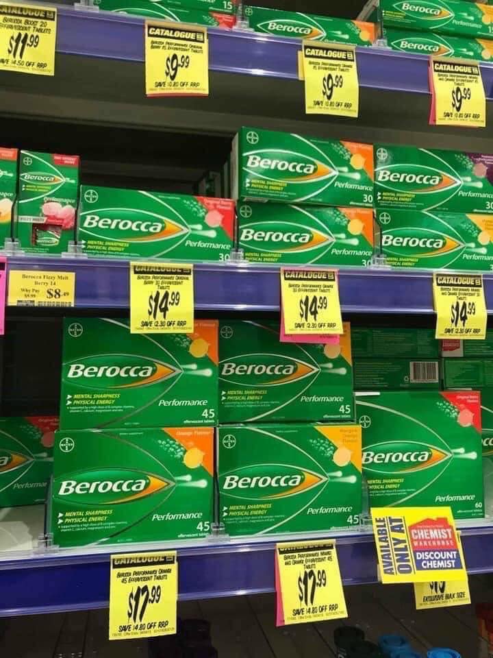 Viên C sủi Berocca - HỘP 75 VIÊN