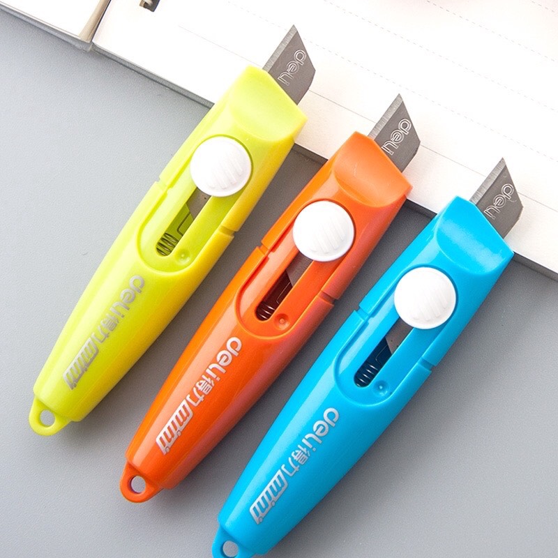 Dao Rọc, Cắt Giấy Mini Deli Tiện Dụng