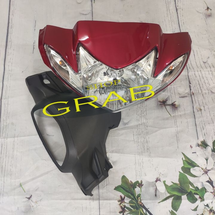 Bộ combo đầu + gáy + đèn pha xe SIRIUS phanh CƠ , Mẫu mã đẹp, sắc nét.