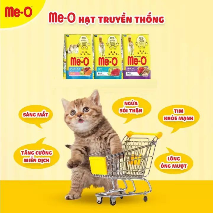 Thức Ăn Cho Mèo Me-O 350gr đủ vị