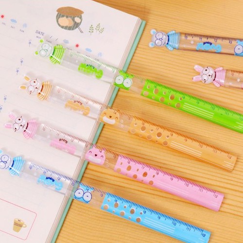 [HOT] 2 Bộ Thước kẻ thỏ gấu 2 chiếc/Bộ - 12cm Siêu Dễ thương