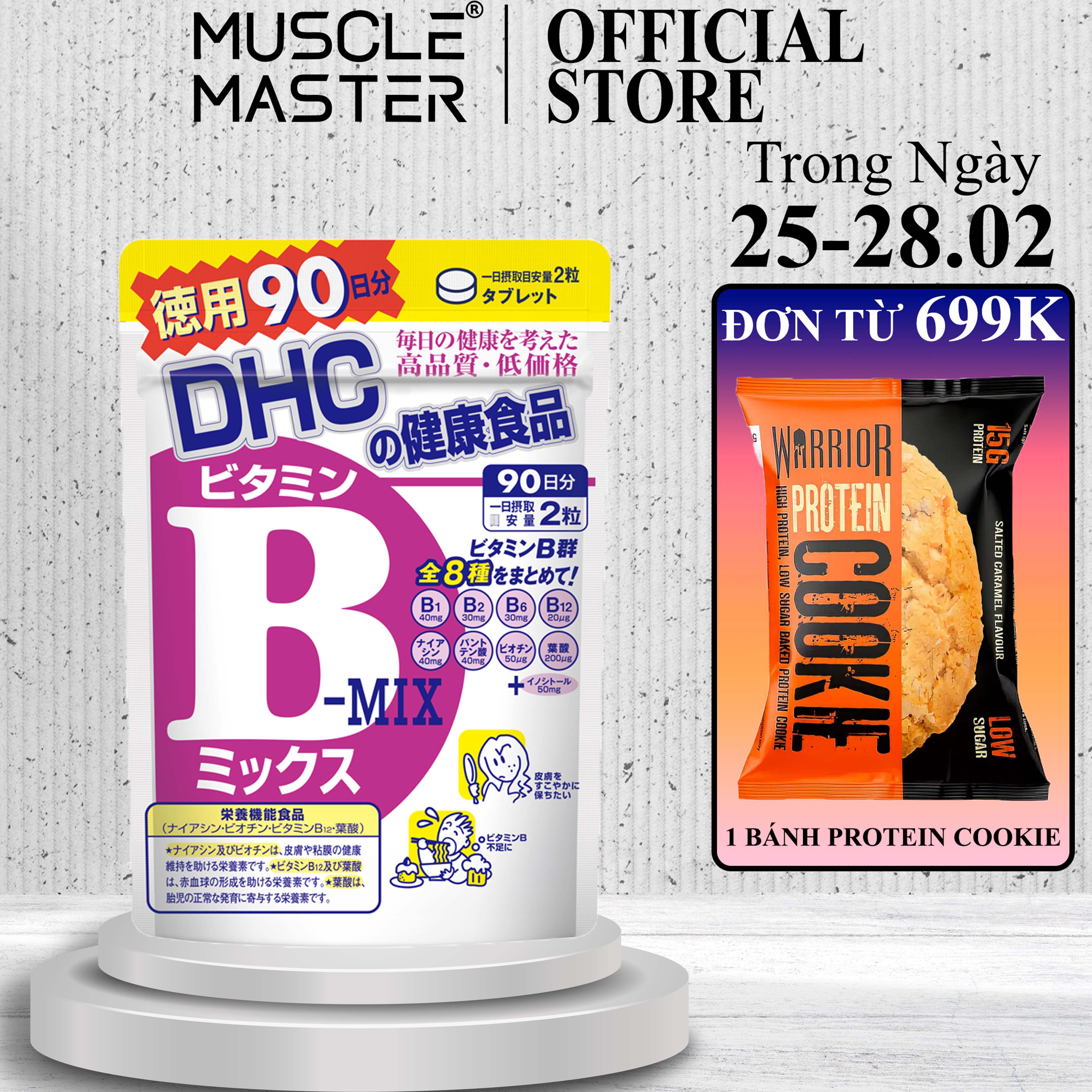 Viên uống vitamin b tổng hợp dhc vitamin b mix 180 viên