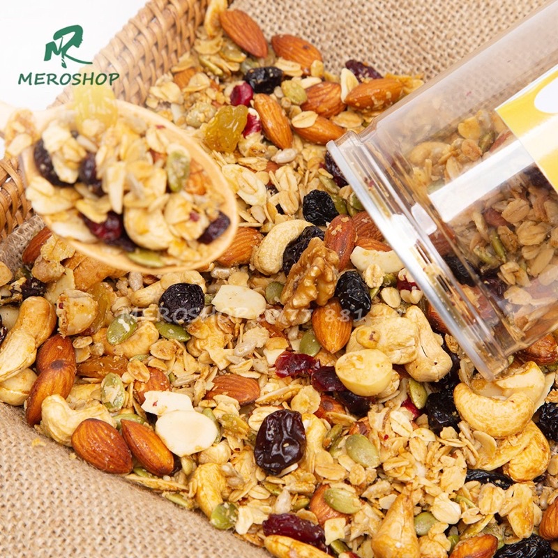 500GRAM GRANOLA 70% HẠT 30%YẾN MẠCH