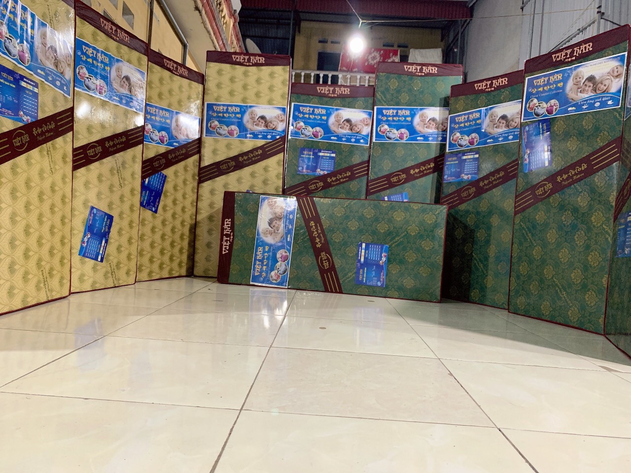 đệm bông ép Korea 1m8x2m,đệm gia đình