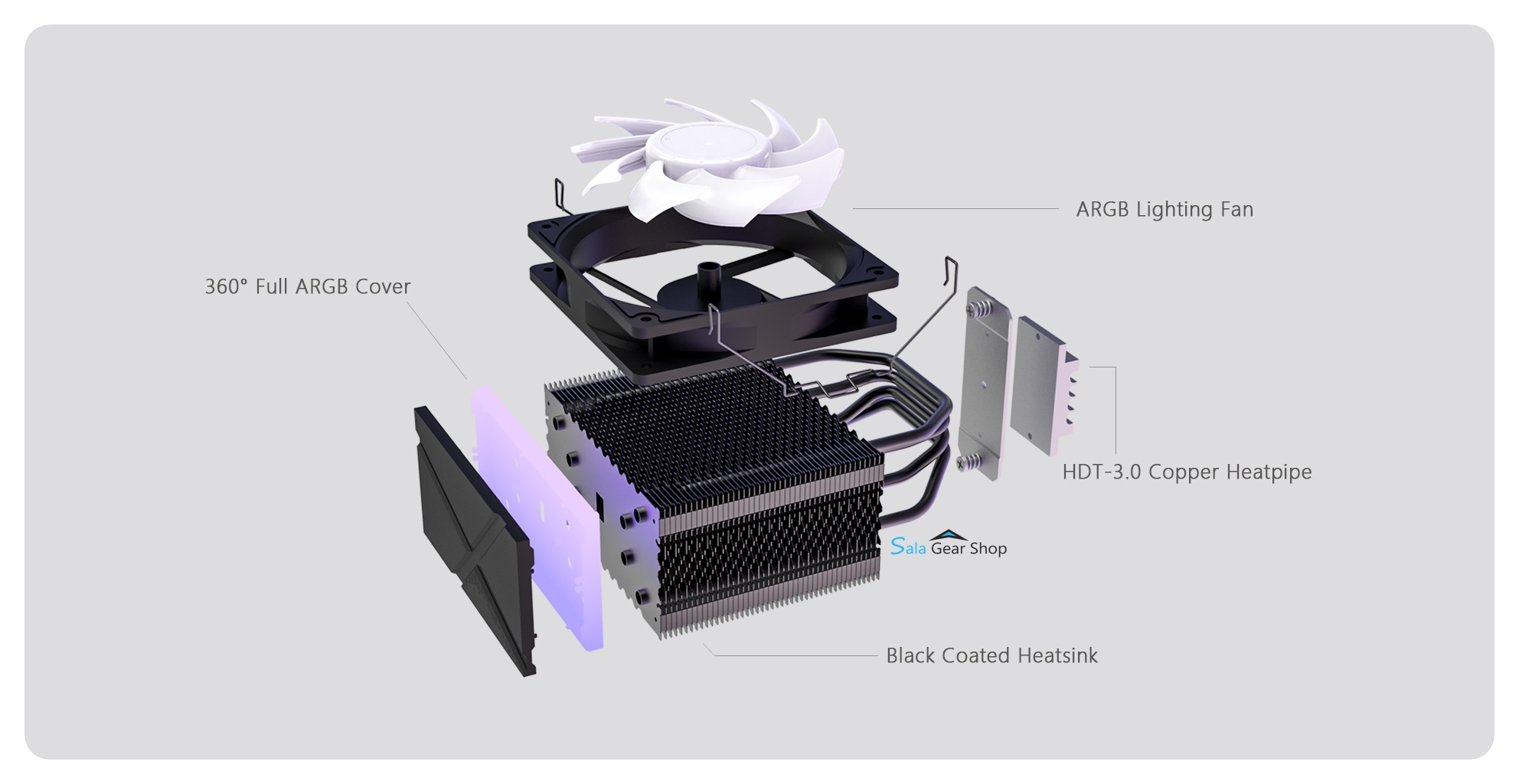 Tản Nhiệt Khí ID-Cooling SE-234 ARGB