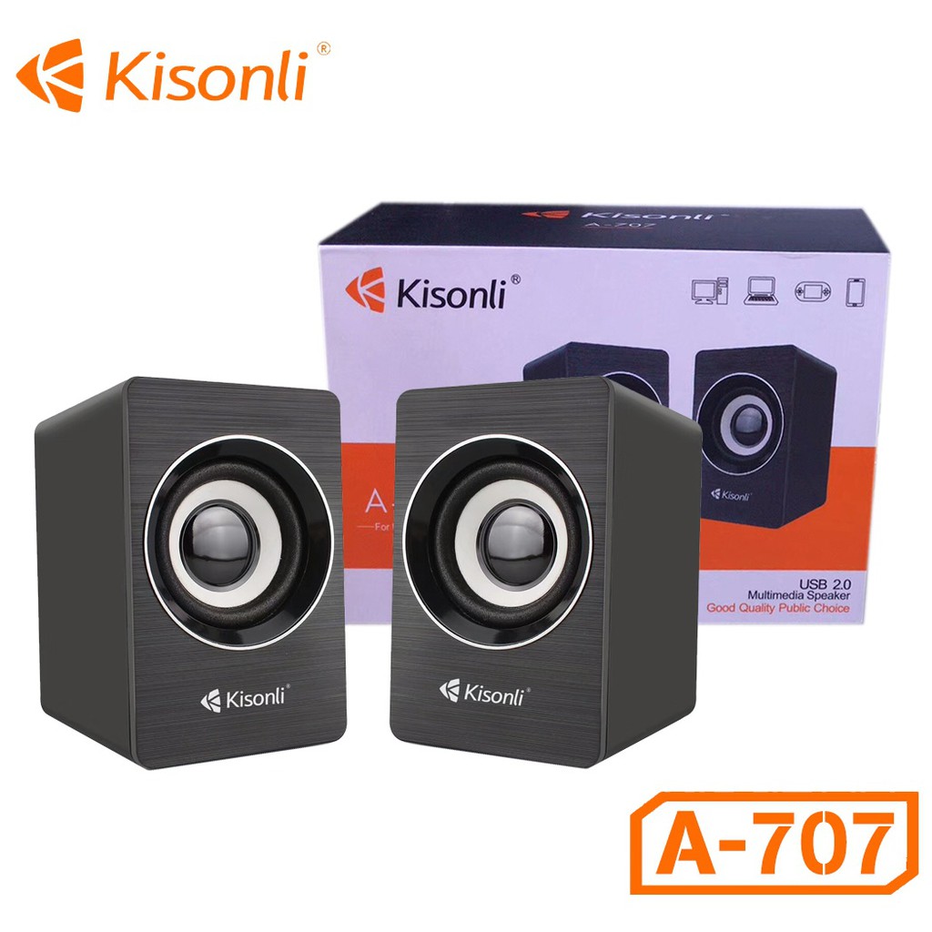 Loa 2.0 Kisonli A - 707 cam kết sản phẩm đúng mô tả chất lượng đảm bảo an toàn cho người sử dụng
