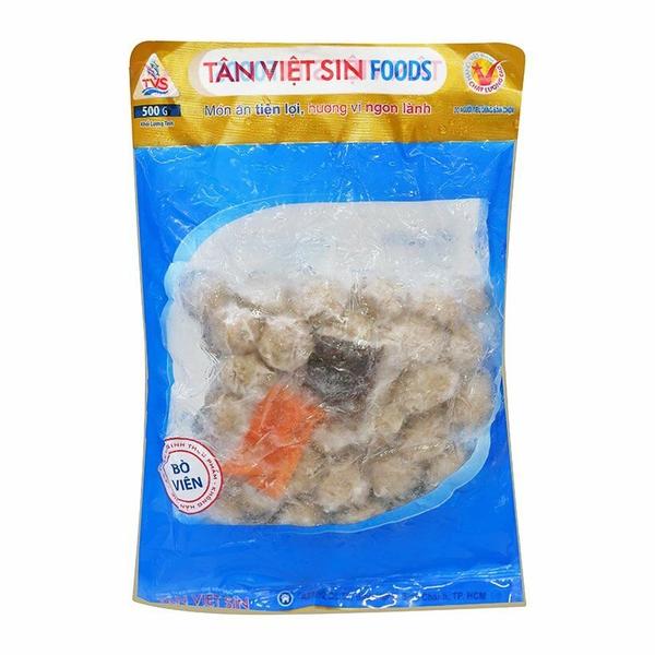 - bò viên tân việt sin gói 500g