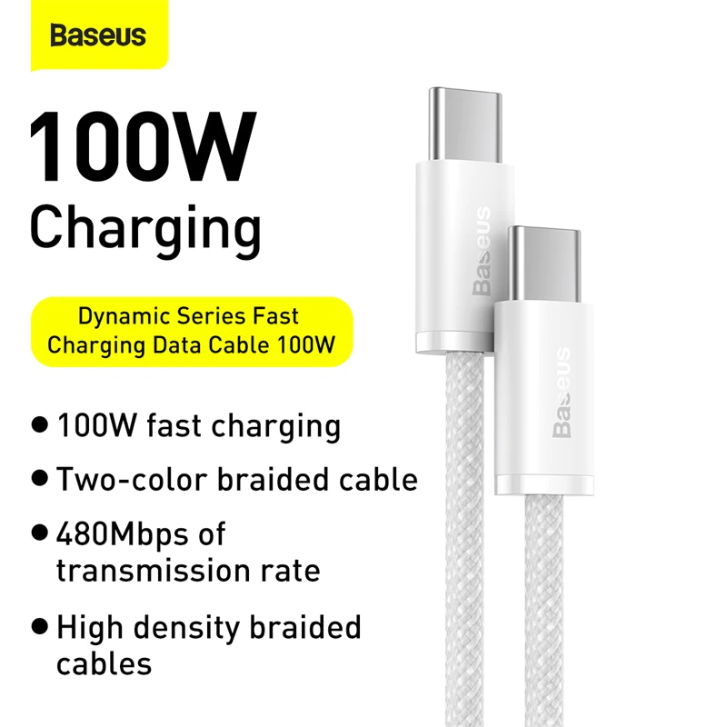 Cáp sạc nhanh 100W C to C Baseus Dynamic Series Fast Charging