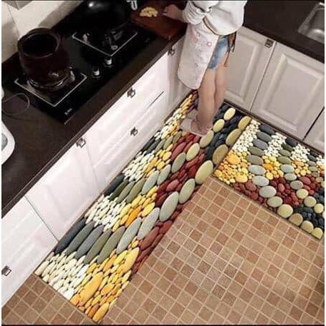Bộ thảm bếp 2 món nhiều mẫu