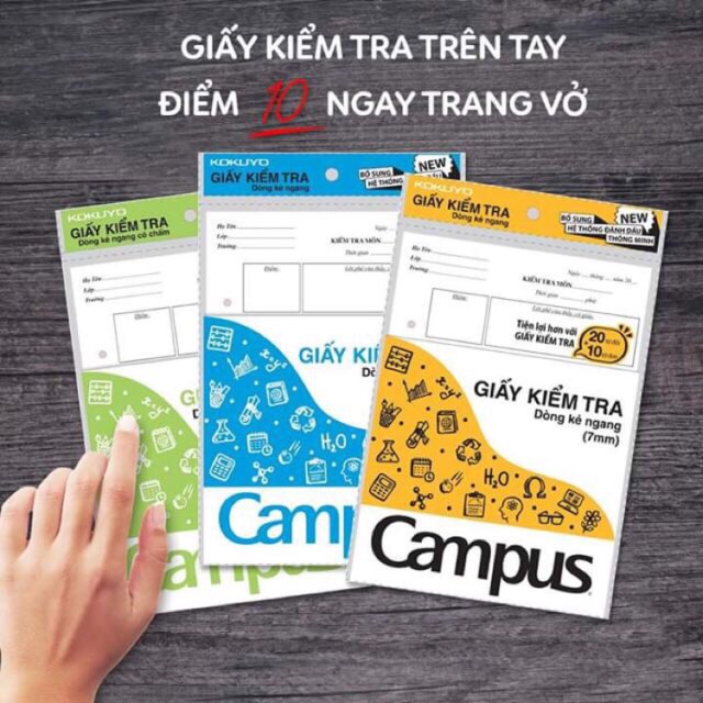 Giấy kiểm tra Campus các loại