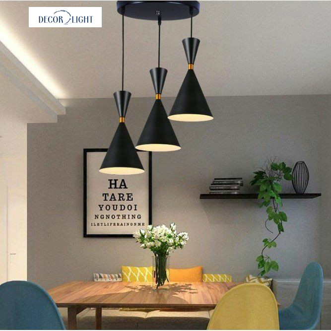 |Bộ thả đèn bàn ăn 3 màu chao