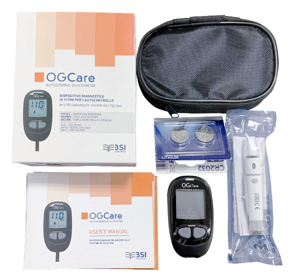 Trọn Bộ Máy Đo Đường Huyết OGCARE (kèm 25 que thử + 100 kim)