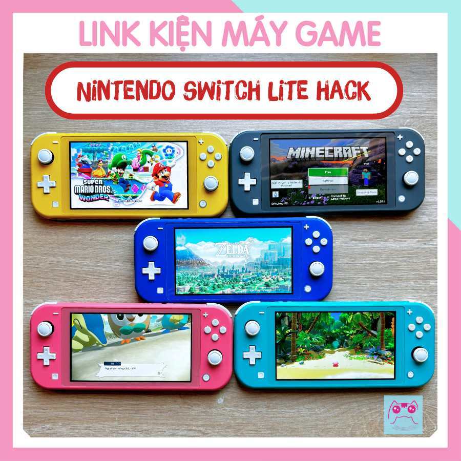 Máy Chơi Game Switch Lite Hack Free Game (Like New)
