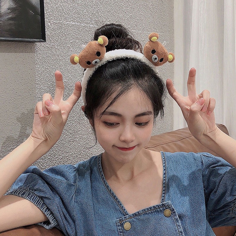 Băng Đô Cài Tóc Hình Thú Nhồi Bông Đáng Yêu