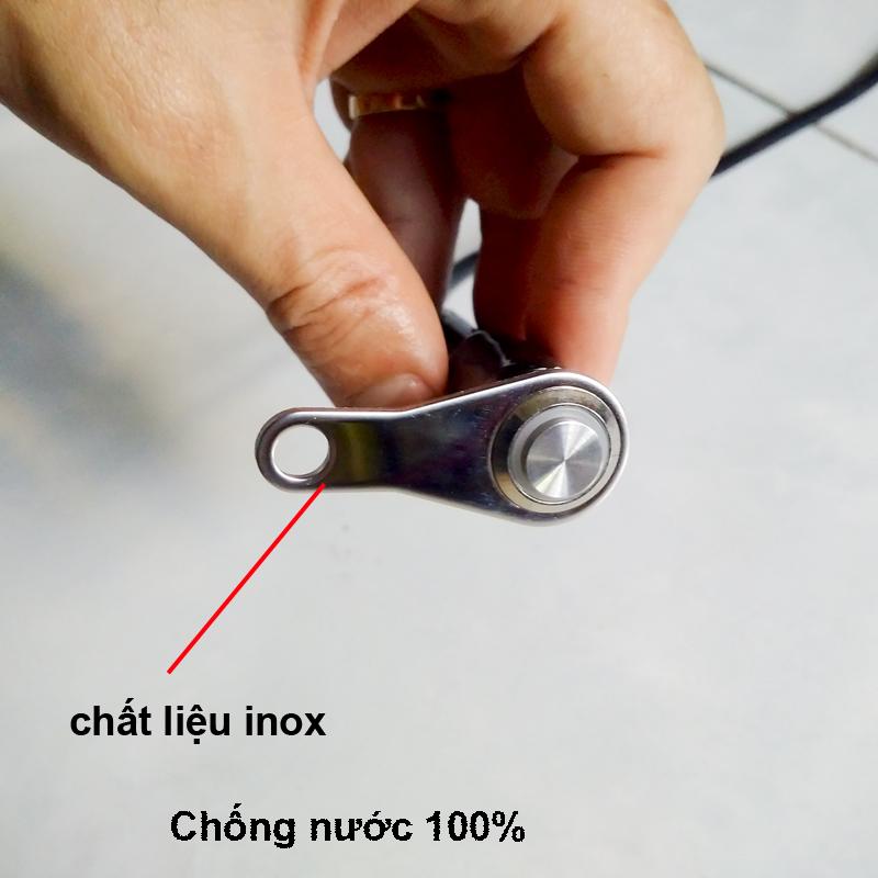 Công Tắc Led inox chân ốc cho xe máy NK071