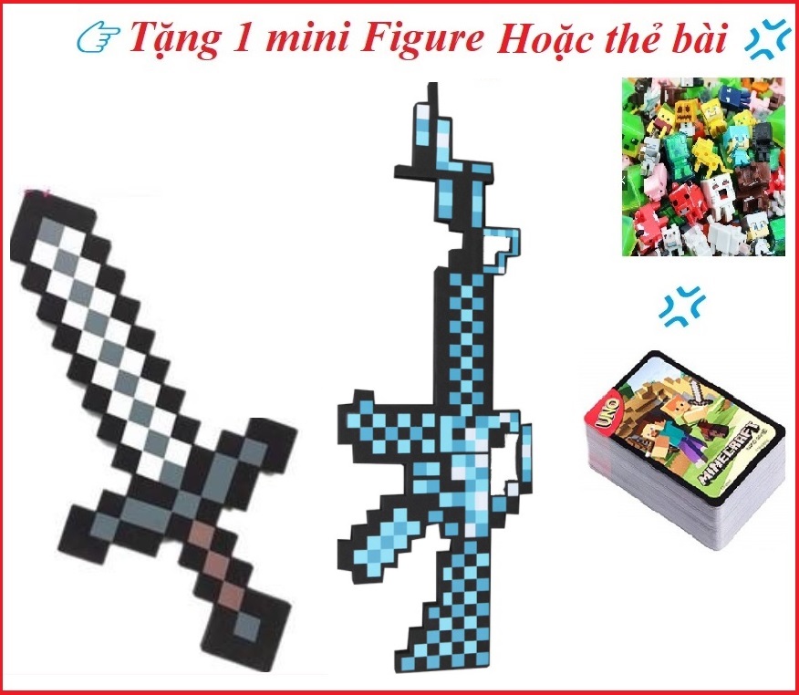 Combo kiếm sung Minecraft