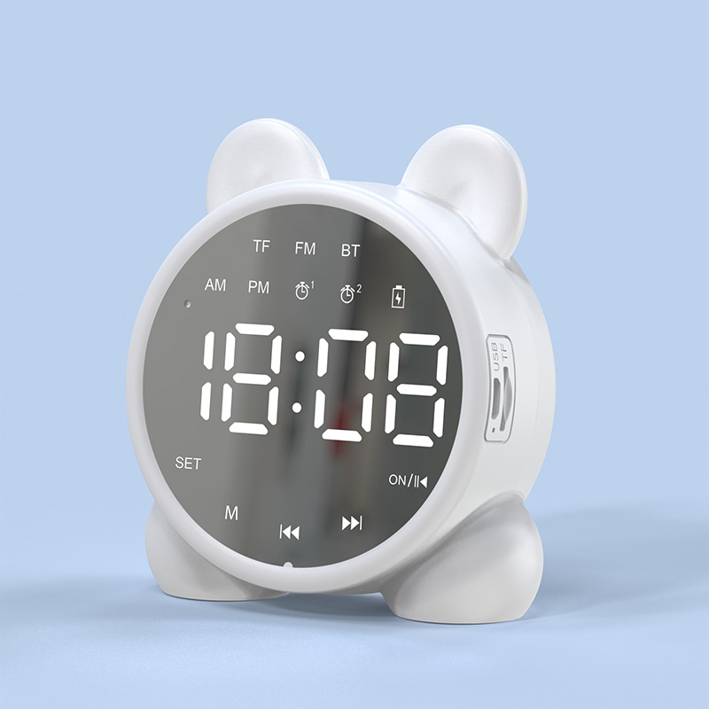 Loa Bluetooth Mini P1 Kiêm Đồng Hồ Báo Thức