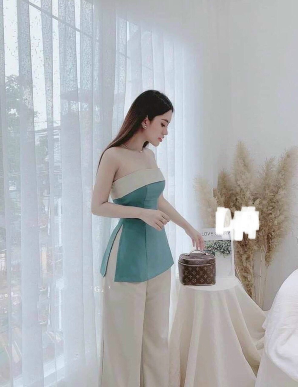 Sét bộ cúp ngực phối trắng cực sang chảnh