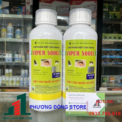 Thuốc diệt muỗi, ruồi Viper 500EC - Chai 1 lít
