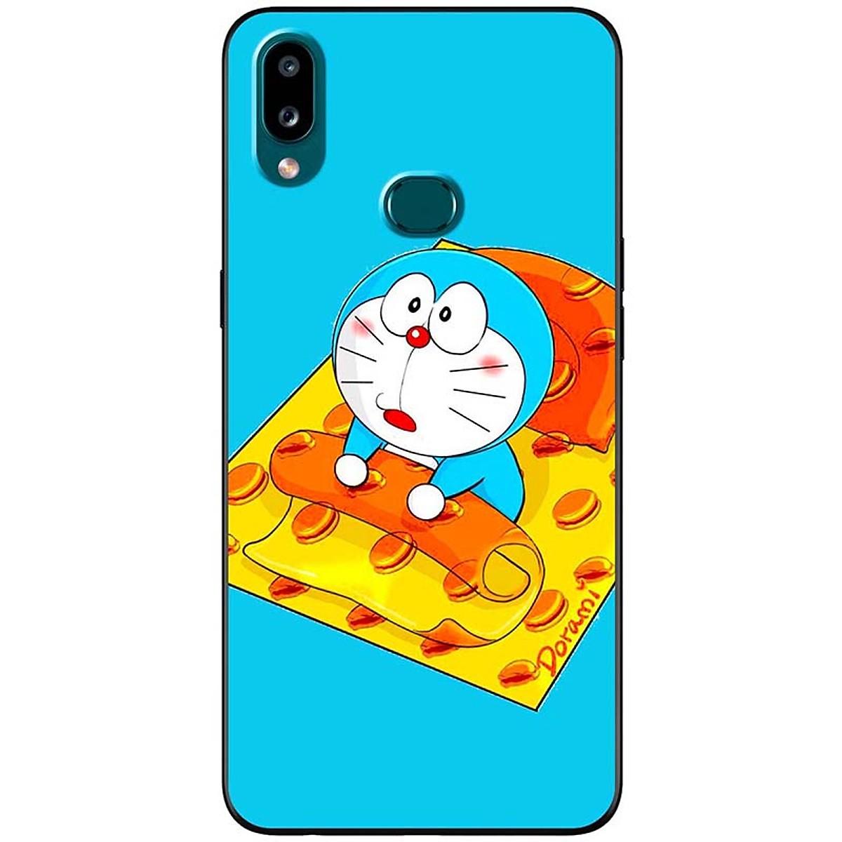 Ốp lưng dành cho Samsung Galaxy A10S mẫu Doraemon thức giấc