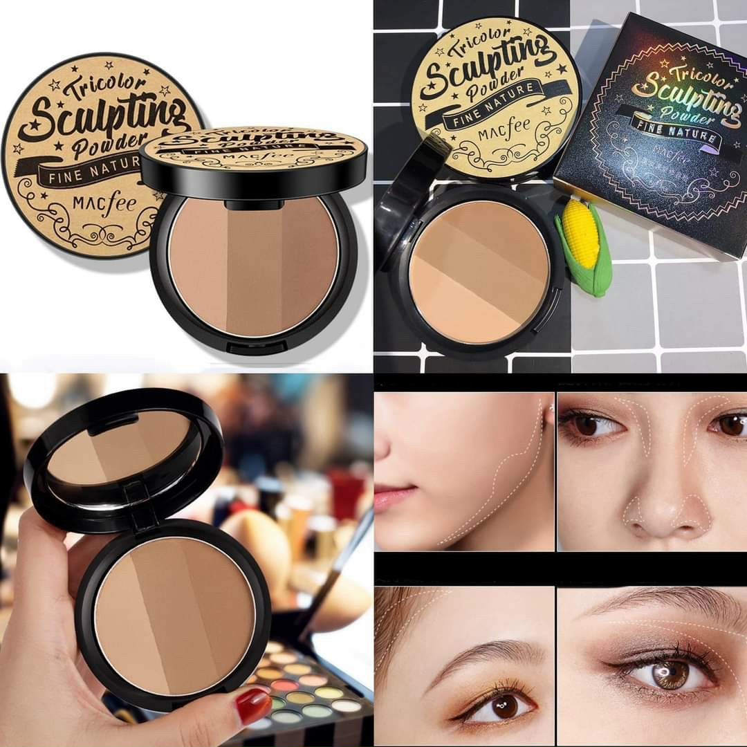 [HCM]PHẤN TẠO KHỐI 3 MÀU MACFEE
