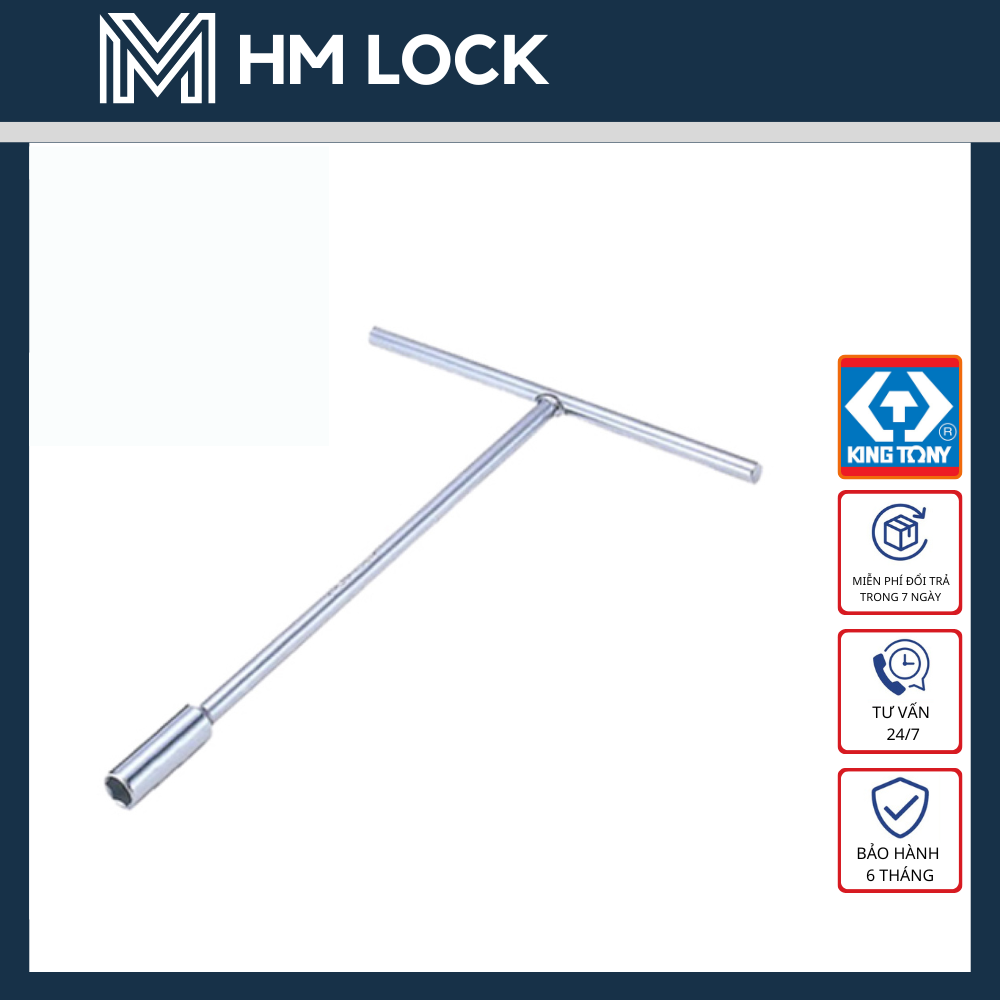 Cần siết chữ t kingtony 8,10,12,13,14,17mm - thép chrome vanadium siêu cứng, không gỉ cao cấp - hàng chính hãng - hm lock