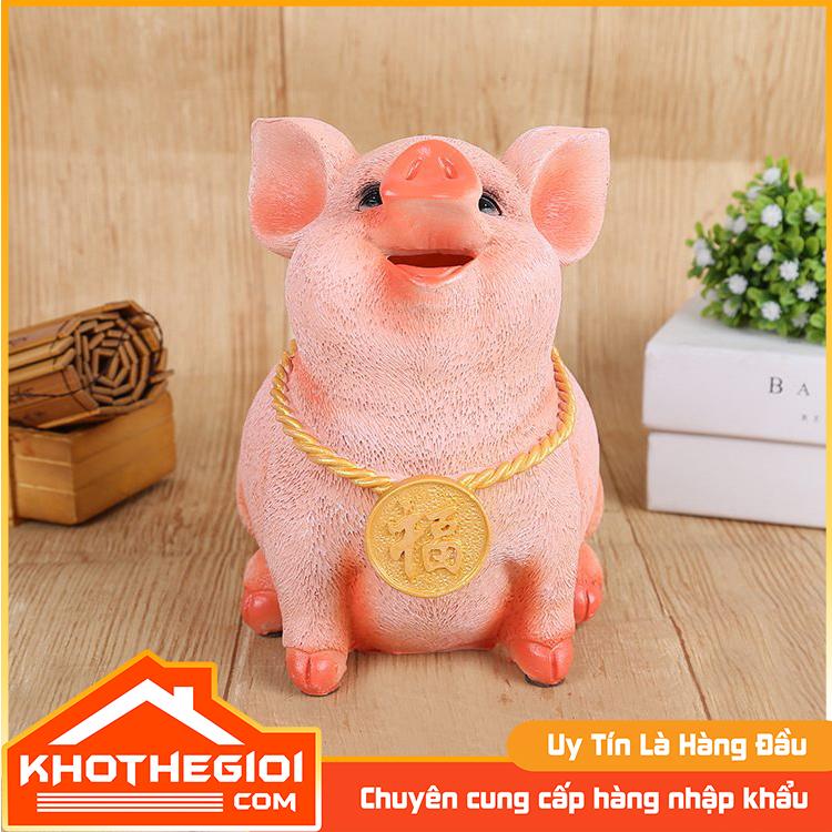 {Siêu Rẻ}Ống heo đất tiết kiệm 5D siêu kute có vòng cổ [Kho Thế Giới]