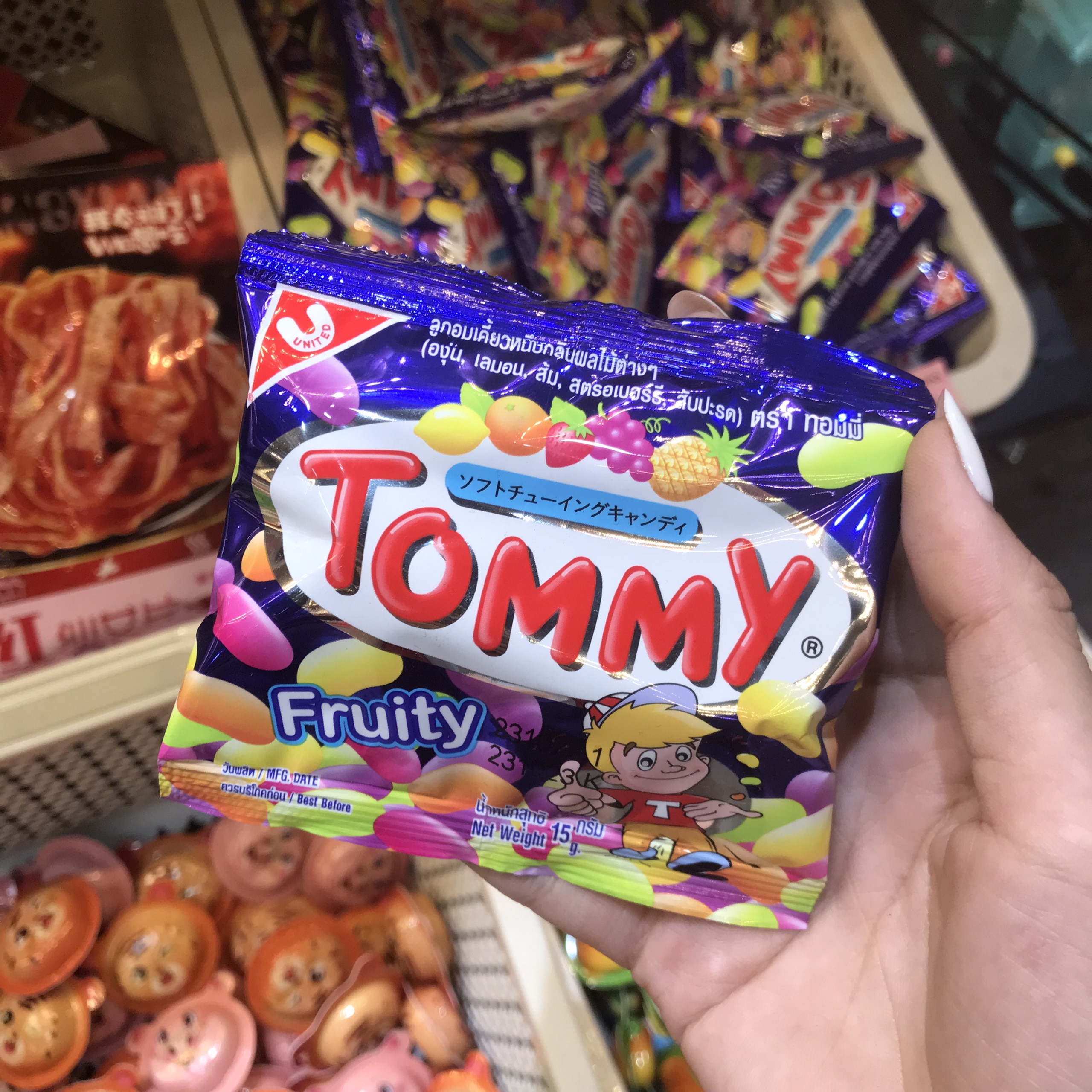 [ COMBO 12 GÓI] Kẹo TOMMY nhai vị trái cây Thái Lan