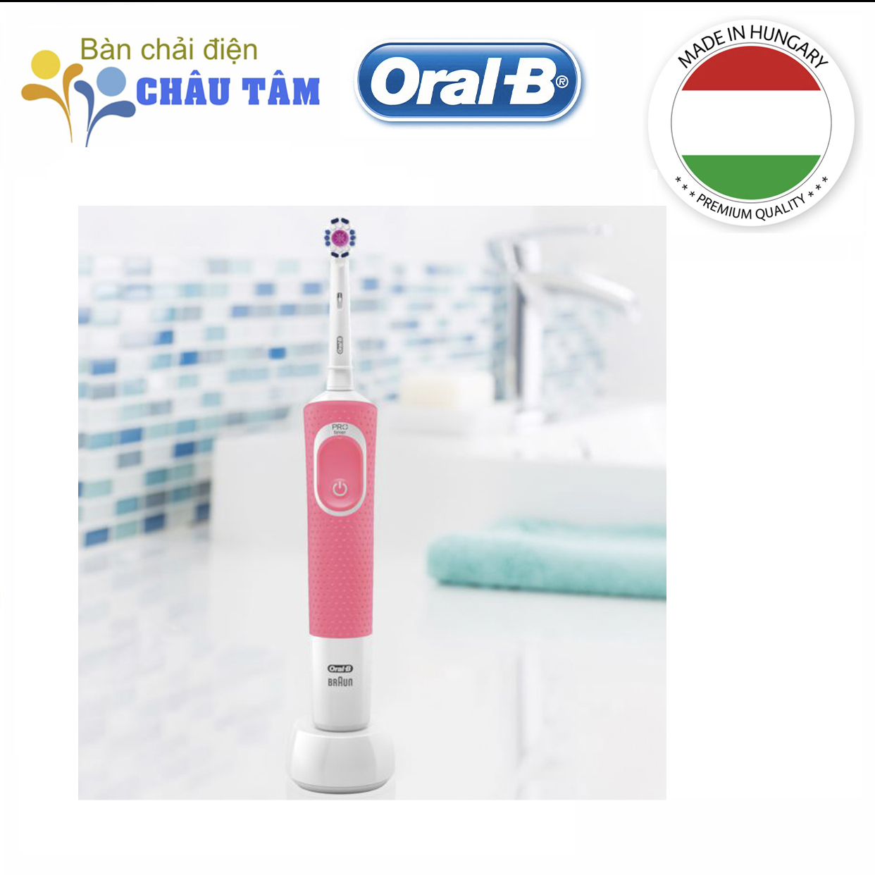 Bàn chải điện Oral-B Vitality 100 3D White