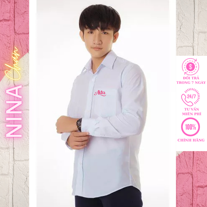 [HCM]Áo Trắng Học Sinh Nam