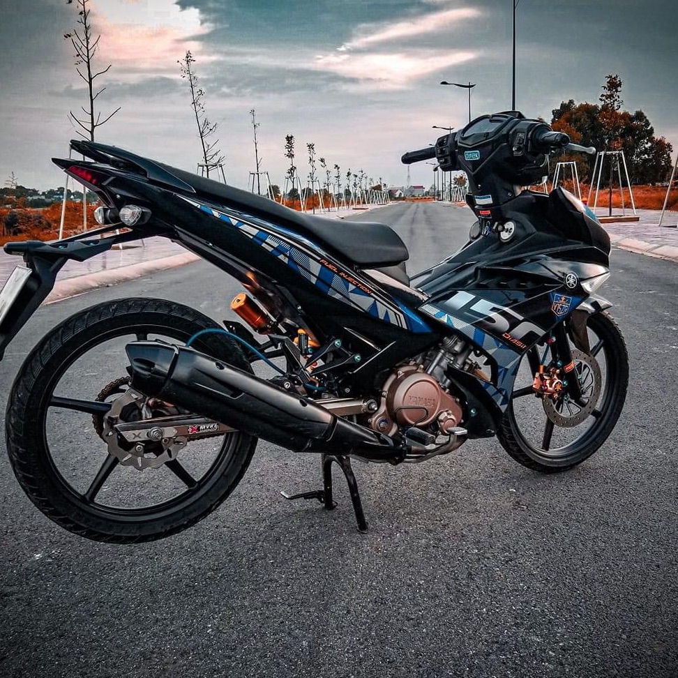 Tem rời exciter 150 dan xe đen