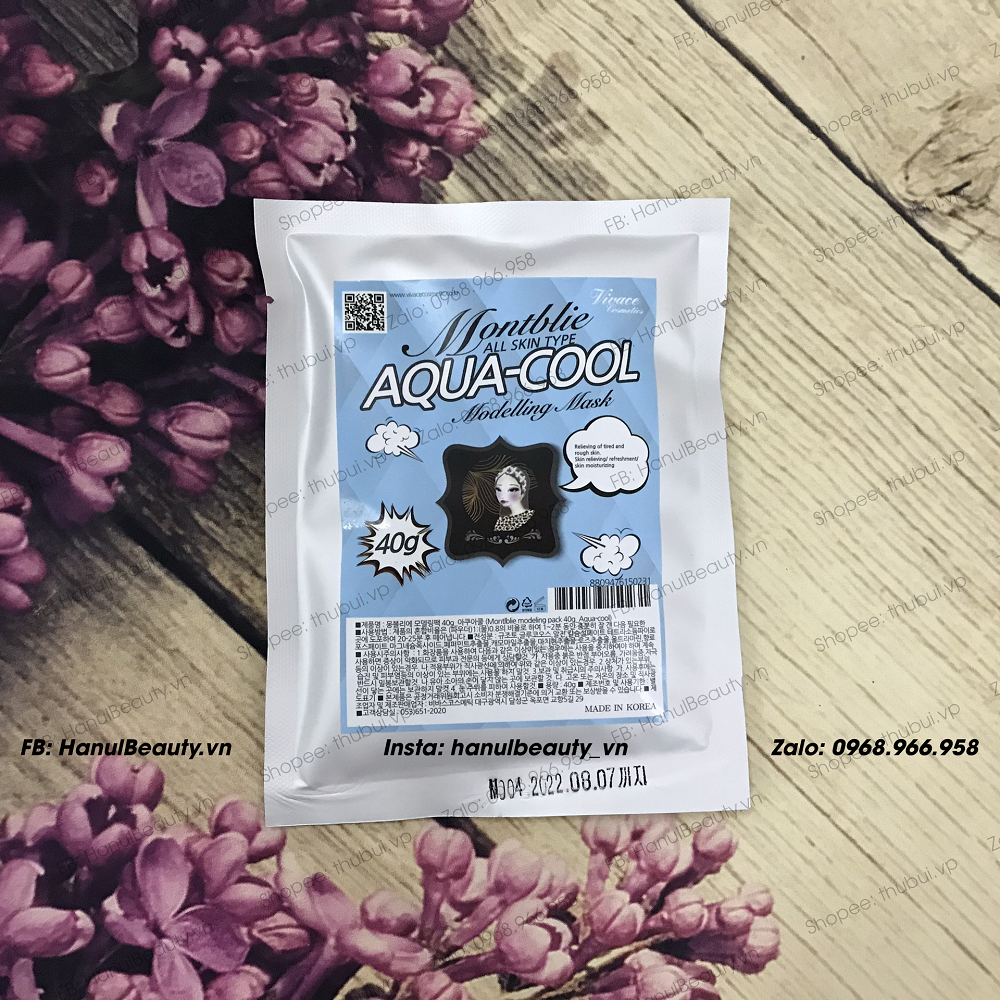 Bột mặt nạ dẻo spa Vivace Montblie Modeling Mask chuyên Hàn Quốc gói 40g