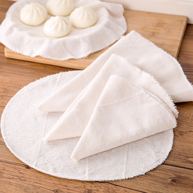 Khăn vải hấp bánh bao, màn thầu, sủi cảo (Lót và phủ bánh) - Khăn hấp đậu, hấp xôi