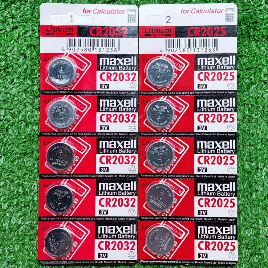 Vỉ 5 viên PIN MAXELL CR2016, CR2025, CR2032