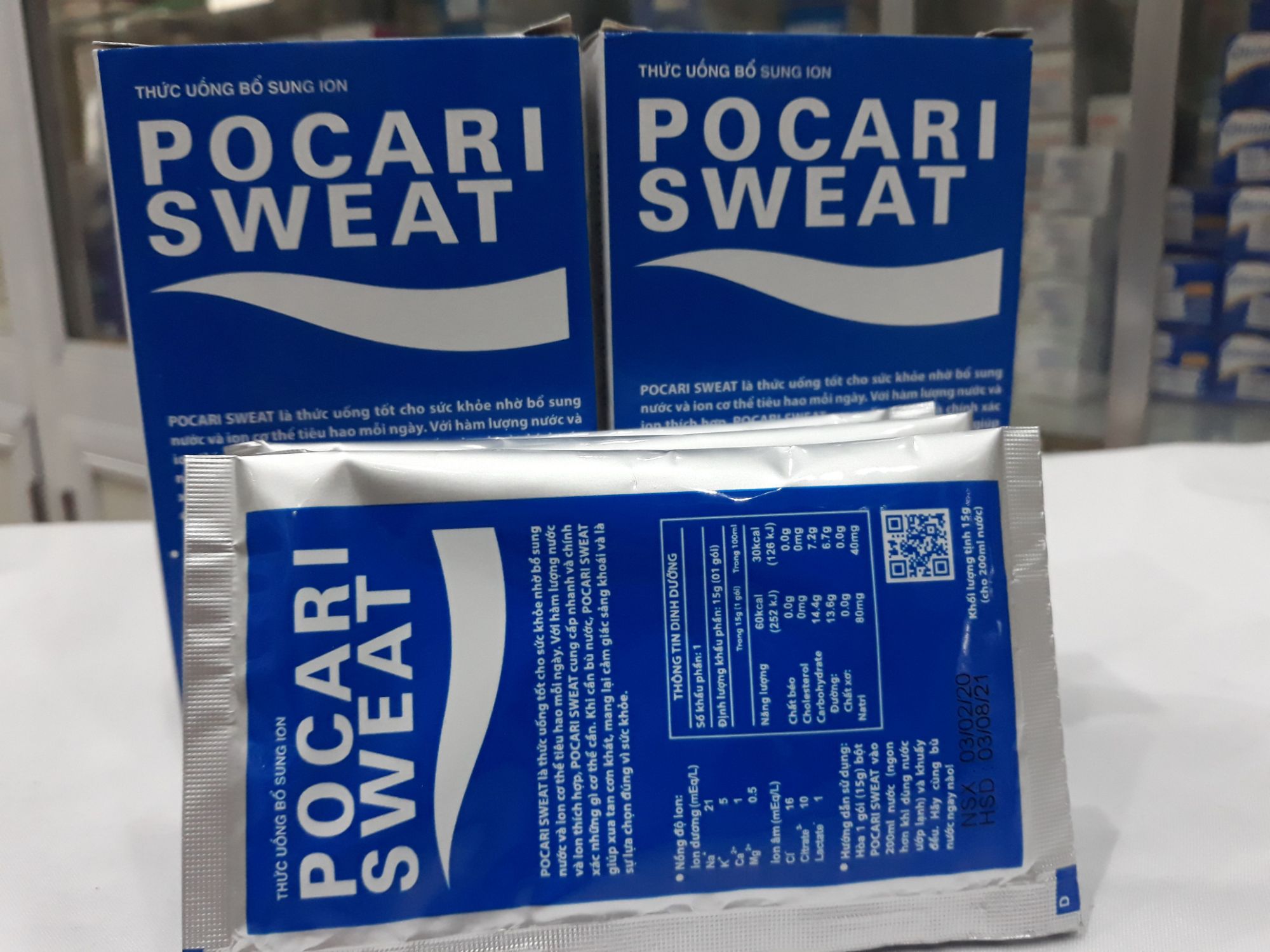 Pocari Sweat bù nước dạng BỘT hộp 5 gói