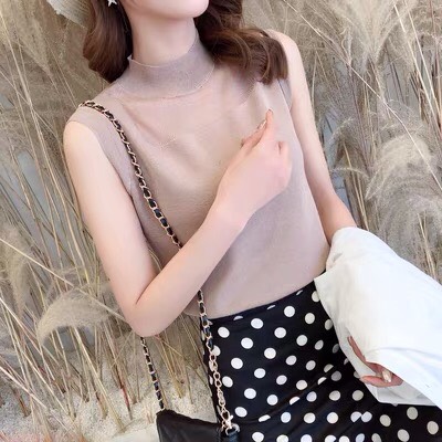 ao len nữ- áo len mặc trong vest