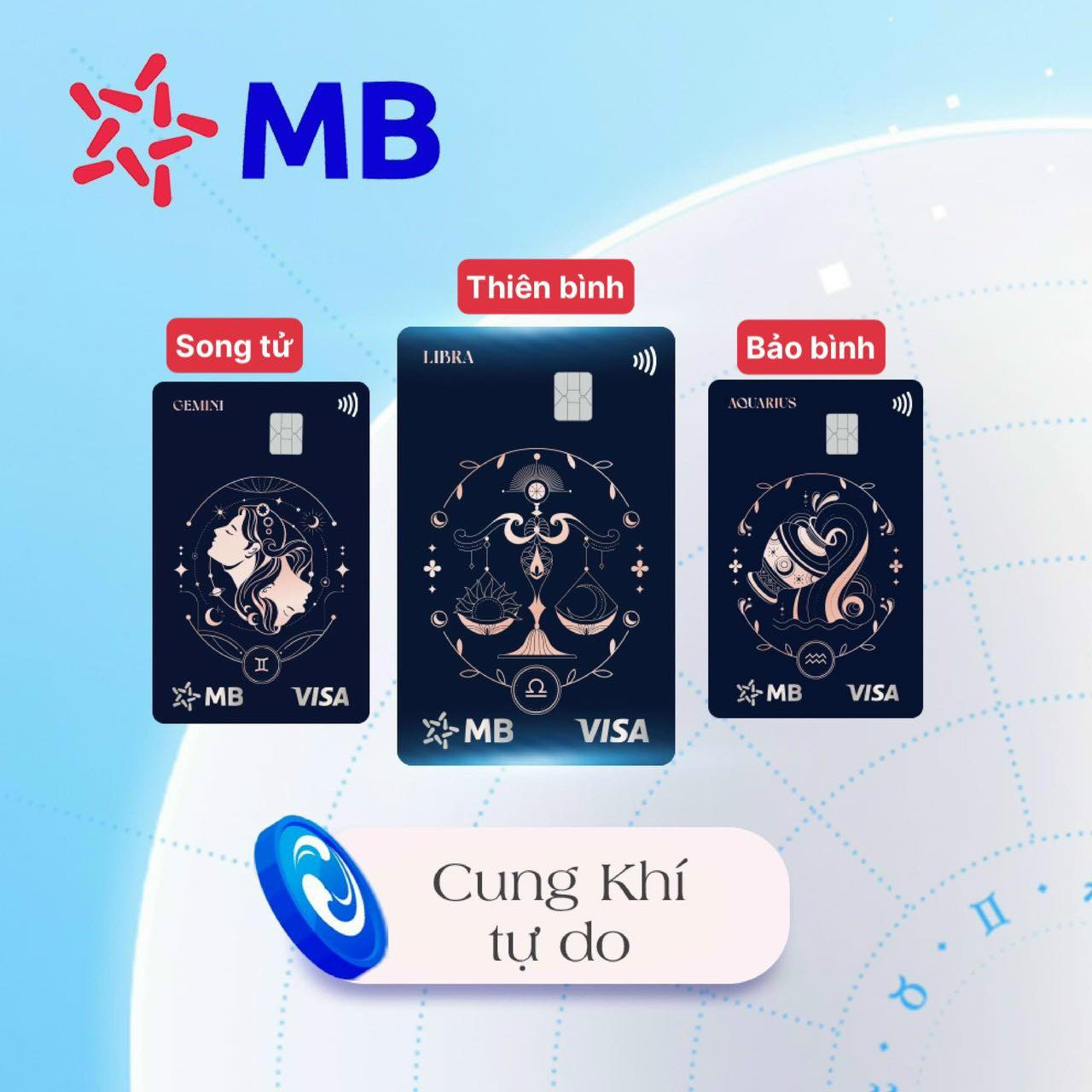 Thẻ MB cung hoàng đạo cực chất