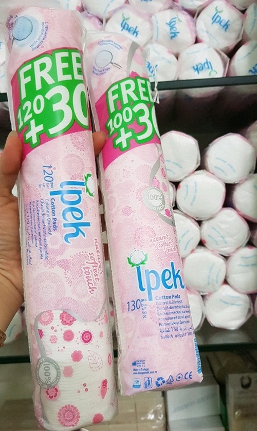 Combo 10 bông tẩy trang Ipek 150 miếng