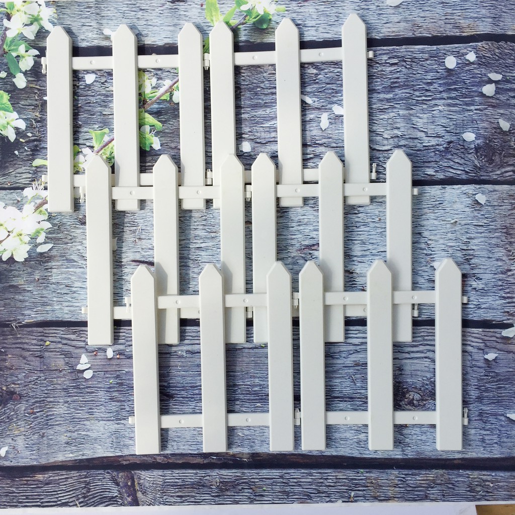 Hàng rào nhựa lắp ghép cao 30cm - Trang trí cây cảnh, vườn hoa cây thông noel MN01