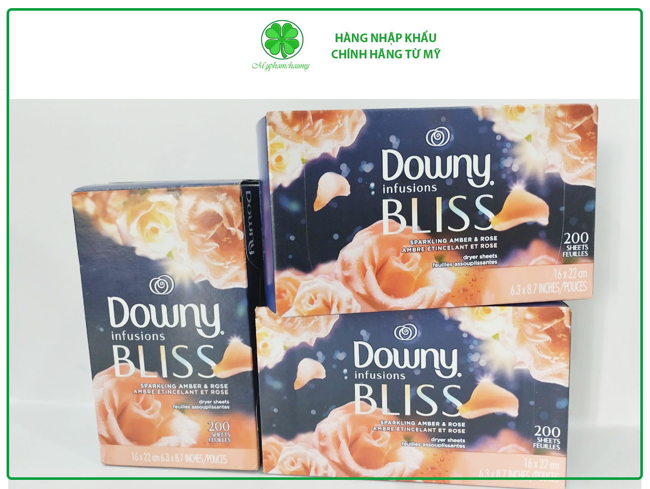 [Tách lẻ] Giấy thơm quần áo Downy Bliss