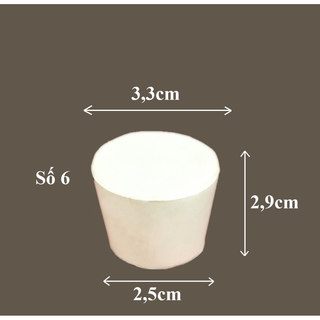 NÚT CAO SU 0 đến số 12 - DỤNG CỤ THÍ NGHIỆM